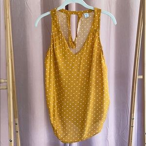 Mustard Polka Dot Tank